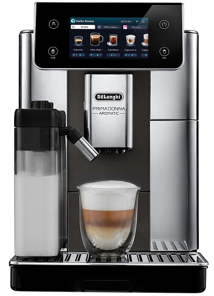 Кофемашина Delonghi PrimaDonna Aromatic ECAM630.75.TM, Черный/серебристый детальное изображение - 1