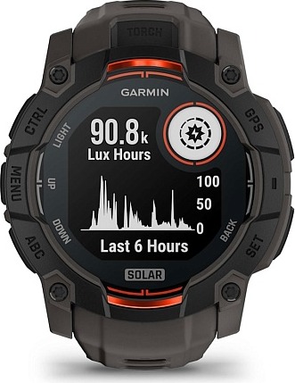 Смарт-часы Garmin Instinct 3 Solar, 50 мм, Черный детальное изображение - 3