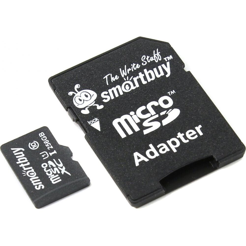 Карта памяти SmartBuy MicroSD + SD адаптер (SB256GBSDCL10-01), 256 Гб детальное изображение - 1
