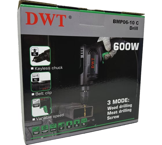 Безударная дрель DWT BMP06-10 C, 600 Вт детальное изображение - 4