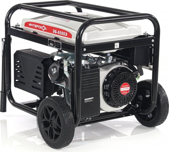 Генератор бензиновый ИНТЕРСКОЛ ЭБ-6500Э 795.0.0.40, 5 кВт, Белый детальное изображение - 6