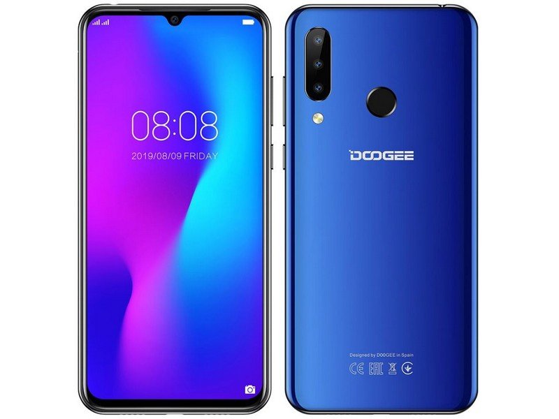 Смартфон Doogee N20 4/64, Синий, Dual nano SIM детальное изображение - 2