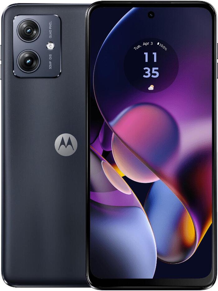 Смартфон Motorola Moto G54 128 Гб, Черный, Dual nano SIM + eSIM №1