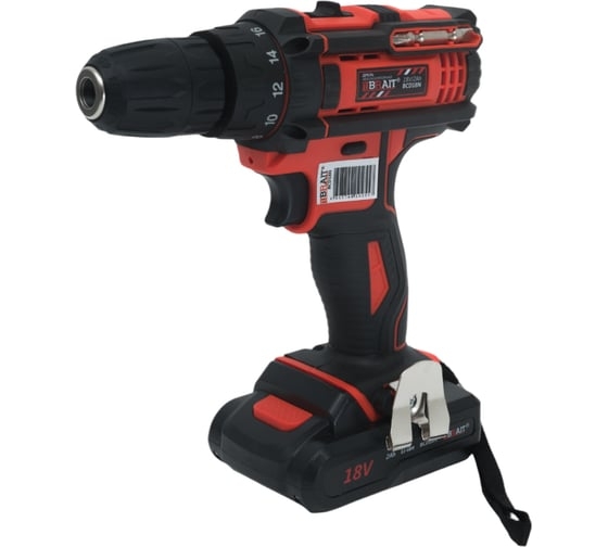 Аккумуляторная дрель-шуруповерт BRAIT BCD18N, 18 В, 30 Нм, 2 А·ч, 21.01.024.049 детальное изображение - 2