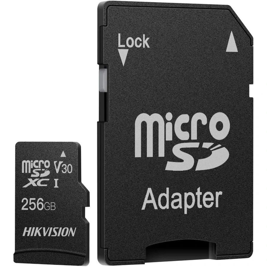 Карта памяти Hikvision C1 MicroSD + SD адаптер (HS-TF-C1(STD)/256G/ADAPTER), 256 Гб детальное изображение - 1