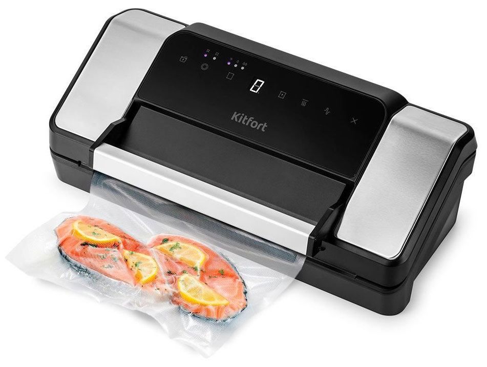 Вакуумный упаковщик Kitfort KT-1532, Серебристый детальное изображение - 1