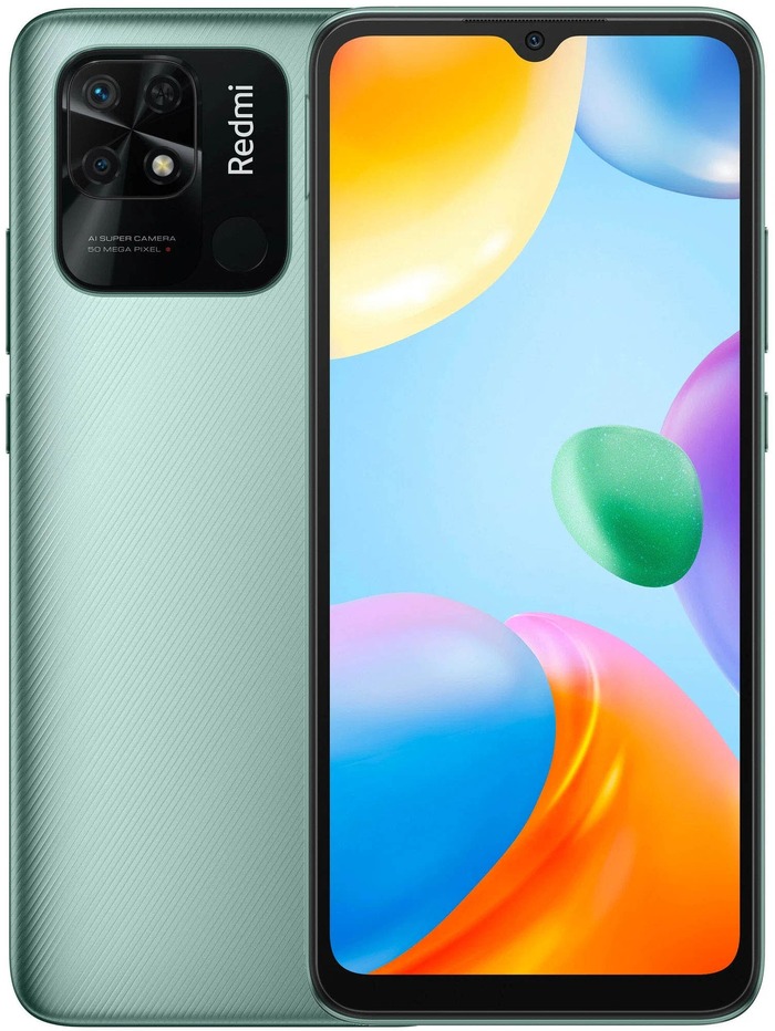 Смартфон Xiaomi Redmi 10C 64 ГБ, Зеленая мята, Dual nano SIM №1