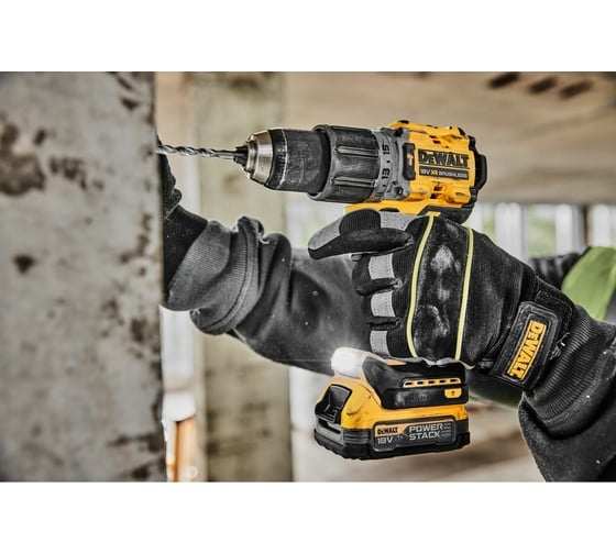 Аккумуляторная ударная дрель-шуруповерт DeWALT DCD805E2T-QW, 18 В, 90 Нм, 1.7 А·ч детальное изображение - 8