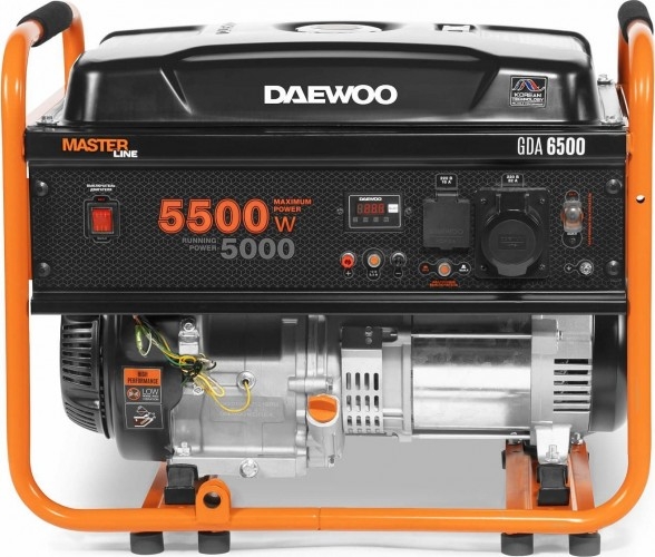 Генератор бензиновый DAEWOO GDA 6500, 5 кВт, Оранжевый детальное изображение - 2
