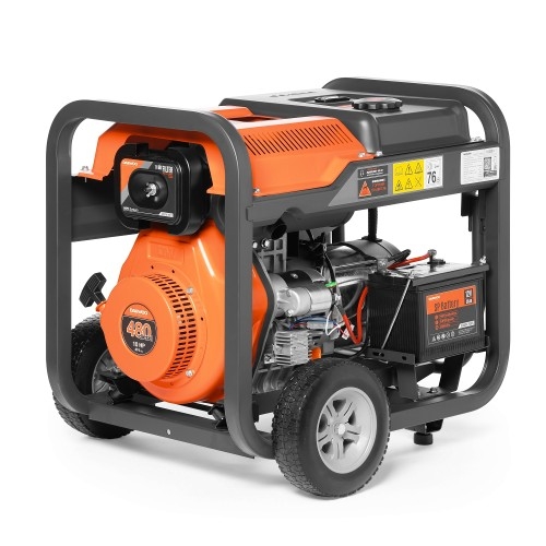 Генератор дизельный с воздушным охлаждением DAEWOO DDAE 6000DXE-3, открытый, 6 кВт, Черный детальное изображение - 3