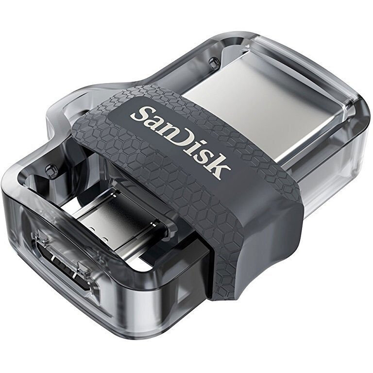 USB Flash накопитель SanDisk Ultra Dual m3.0 (SDDD3-256G-G46) 256 ГБ, черный детальное изображение - 3