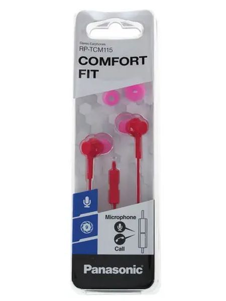 Наушники Panasonic RP-TCM115, Розовый детальное изображение - 4