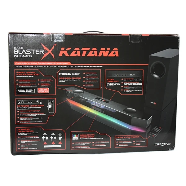 Саундбар Creative Sound BlasterX Katana, Черный детальное изображение - 8