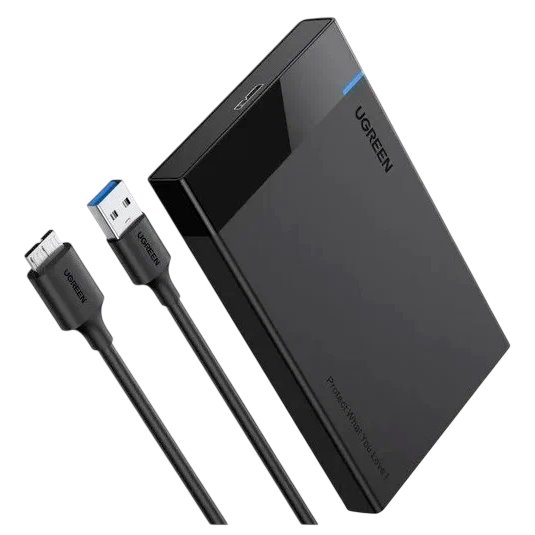 Внешний корпус для HDD UGREEN US221 30848, Чёрный детальное изображение - 3
