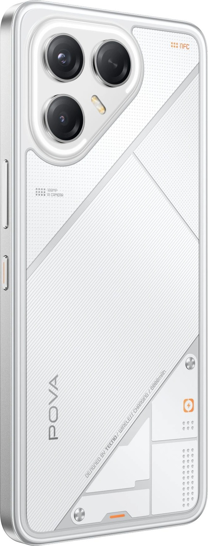 Смартфон Tecno POVA 7 Ultra 5G 8/256 Гб, Белый, Dual nano SIM детальное изображение - 4