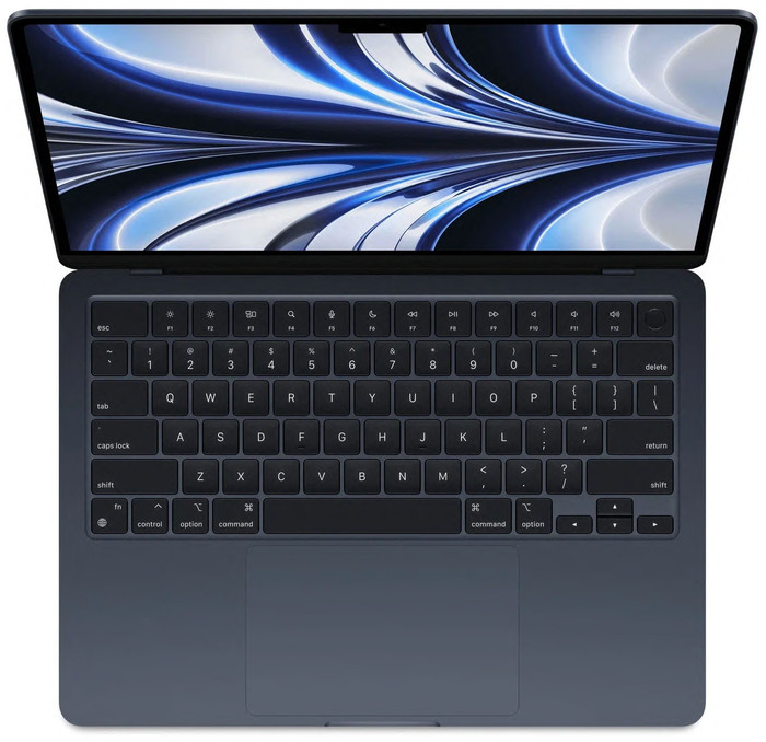 Ноутбук Apple MacBook Air 13 2022, RAM 8 ГБ, Полуночный черный, SSD 512 ГБ, Apple graphics 8-core №2