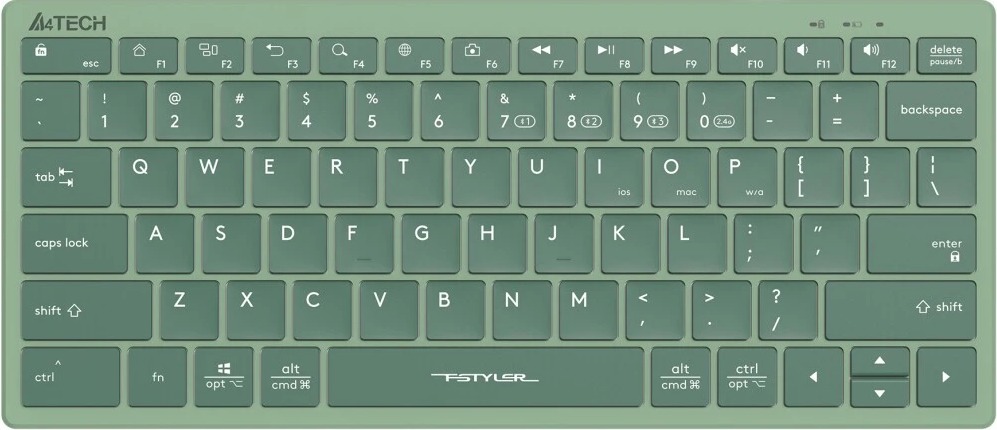 Клавиатура A4Tech FBX51C, Зеленый детальное изображение - 6