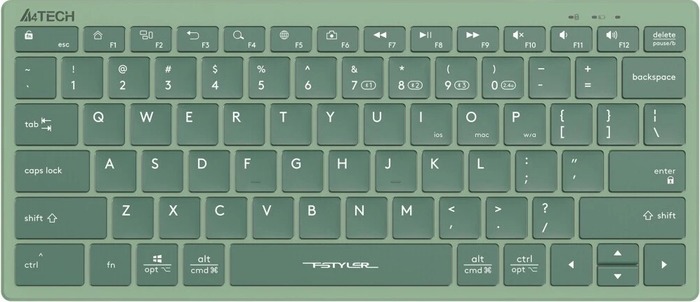 Клавиатура A4Tech FBX51C, Зеленый №6