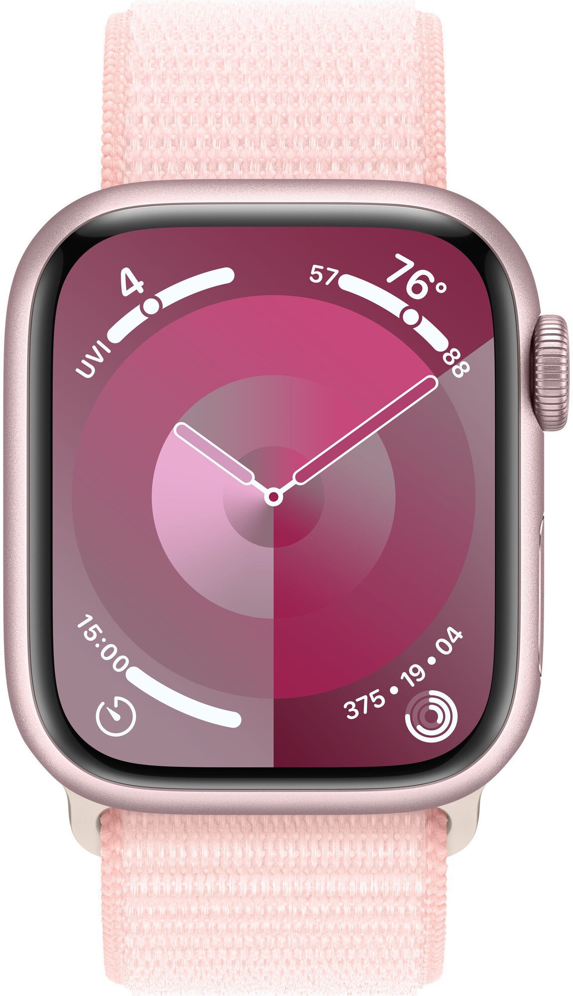 Умные часы Apple Watch Series 9 Pink Aluminium, Pink Sport Loop 41 мм, Розовый детальное изображение - 2