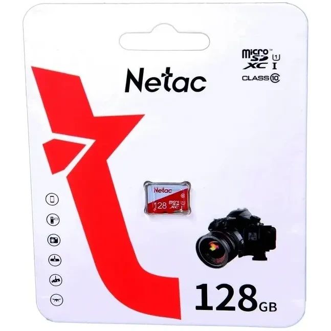 Карта памяти Netac P500 ECO MicroSD (NT02P500ECO-128G-S), 128 Гб детальное изображение - 1
