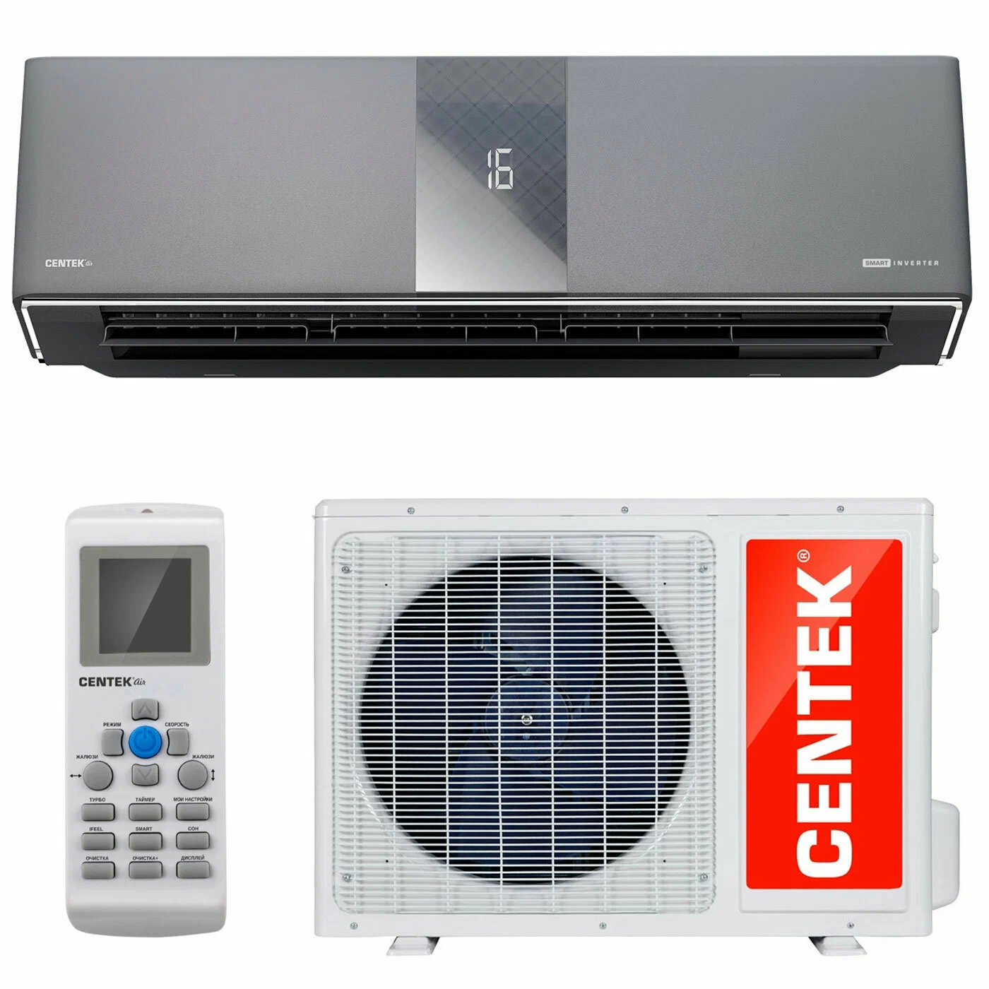 Кондиционер Centek CT-65G10 29 м², Серый детальное изображение - 6