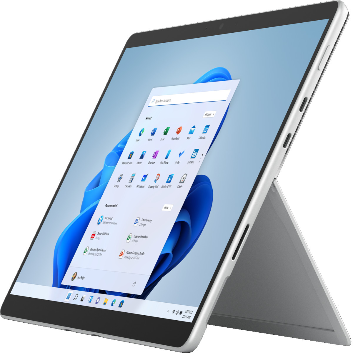 Планшет Microsoft Surface Pro 8 8/128 ГБ, Платиновый, Wi-Fi детальное изображение - 1