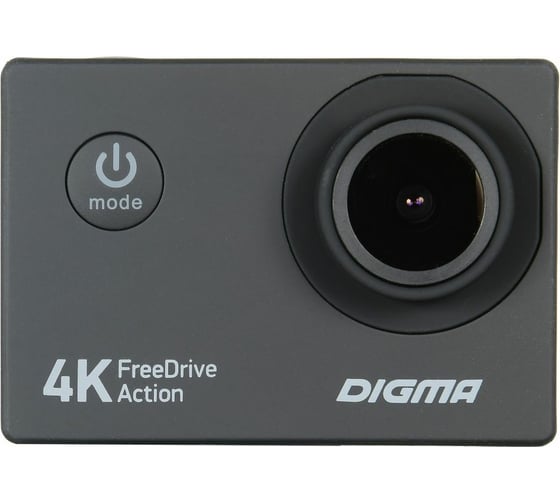 Видеорегистратор DIGMA FreeDrive Action 4K, 3840х2160 dpi, MicroSD, 64 ГБ, Черный детальное изображение - 1