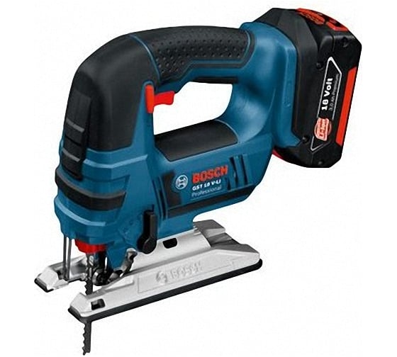 Аккумуляторный лобзик Bosch GST 18 V-LI 0.601.58J.300, 18 В, 23 мм, 180 Вт детальное изображение - 1