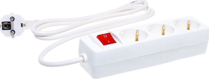 Сетевой удлинитель СОЮЗ 481S-8303, 3 м, Белый №1