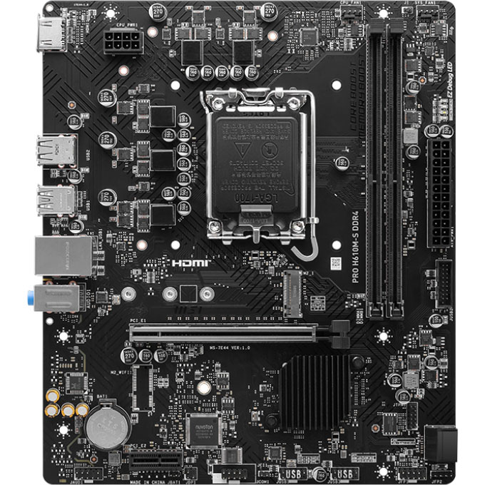 Материнская плата MSI PRO H610M-S DDR4 детальное изображение - 1