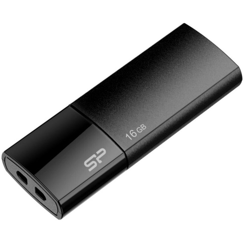 USB Flash накопитель Silicon Power Ultima U05 (SP016 ГБUF2U05V1K) 16 ГБ, черный детальное изображение - 1