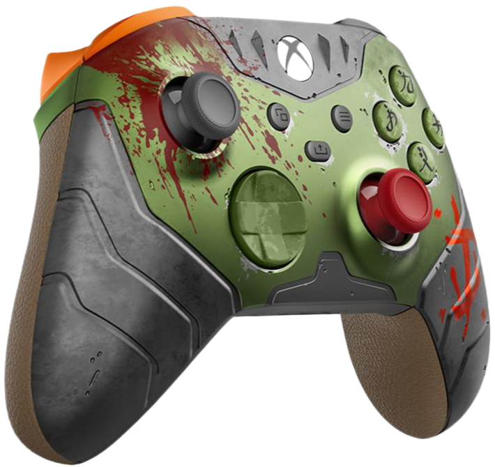 Геймпад Microsoft Xbox Wireless Controller – DOOM: The Dark Ages Limited Edition, Зеленый/Серый детальное изображение - 2