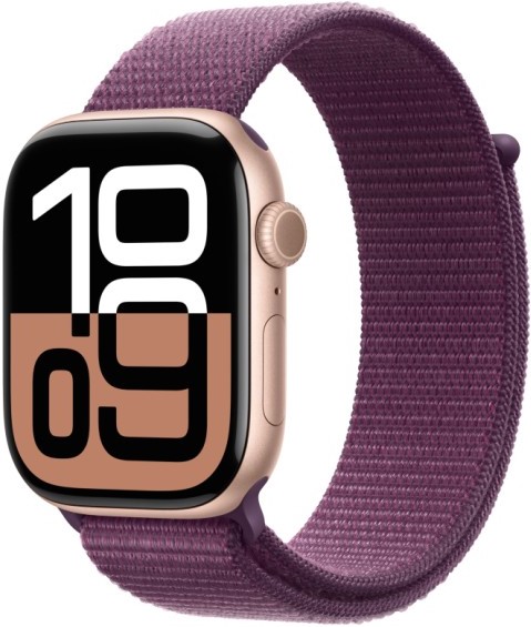 Смарт-часы Apple Watch Series 10 46 мм, Rose Gold Aluminium Case with Plum Sport Loop детальное изображение - 1