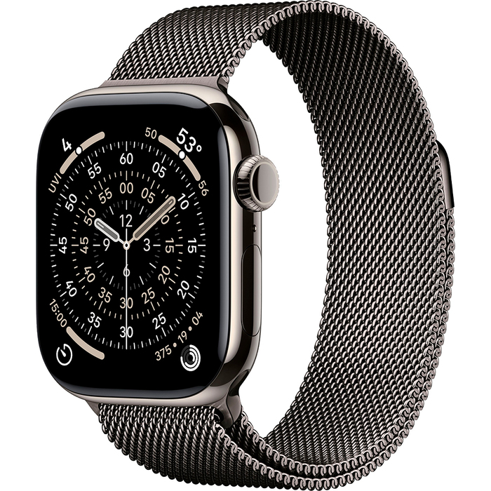Умные часы Apple Watch Series 11 42 мм, Gold Titanium Case with Gold Milanese Loop, GPS + Cellular, Золотой №2