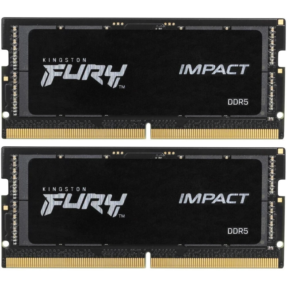 Оперативная память Kingston Fury Impact SO-DIMM DDR5 5600MHz, KF556S40IBK2-32, 2x16 Гб KIT, 32 Гб детальное изображение - 1
