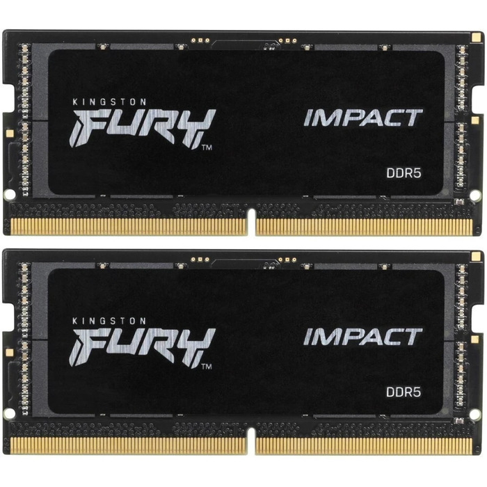 Оперативная память Kingston Fury Impact SO-DIMM DDR5 5600MHz, KF556S40IBK2-32, 2x16 Гб KIT, 32 Гб №1