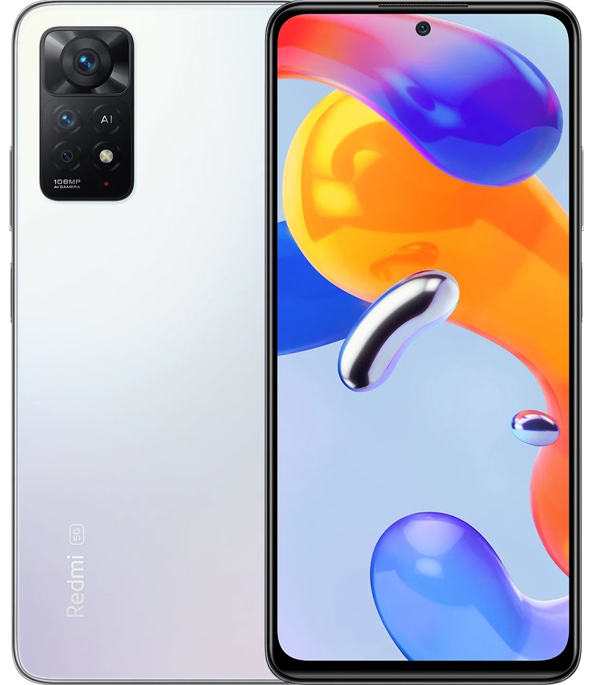 Смартфон Xiaomi Redmi Note 11 Pro 5G 128 ГБ, Белый лед, Dual nano SIM детальное изображение - 1