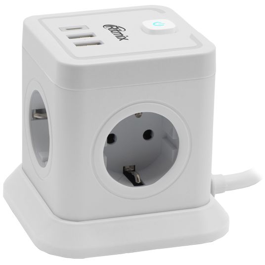 Сетевой фильтр Ritmix RM-242C, 2 м, Белый детальное изображение - 2