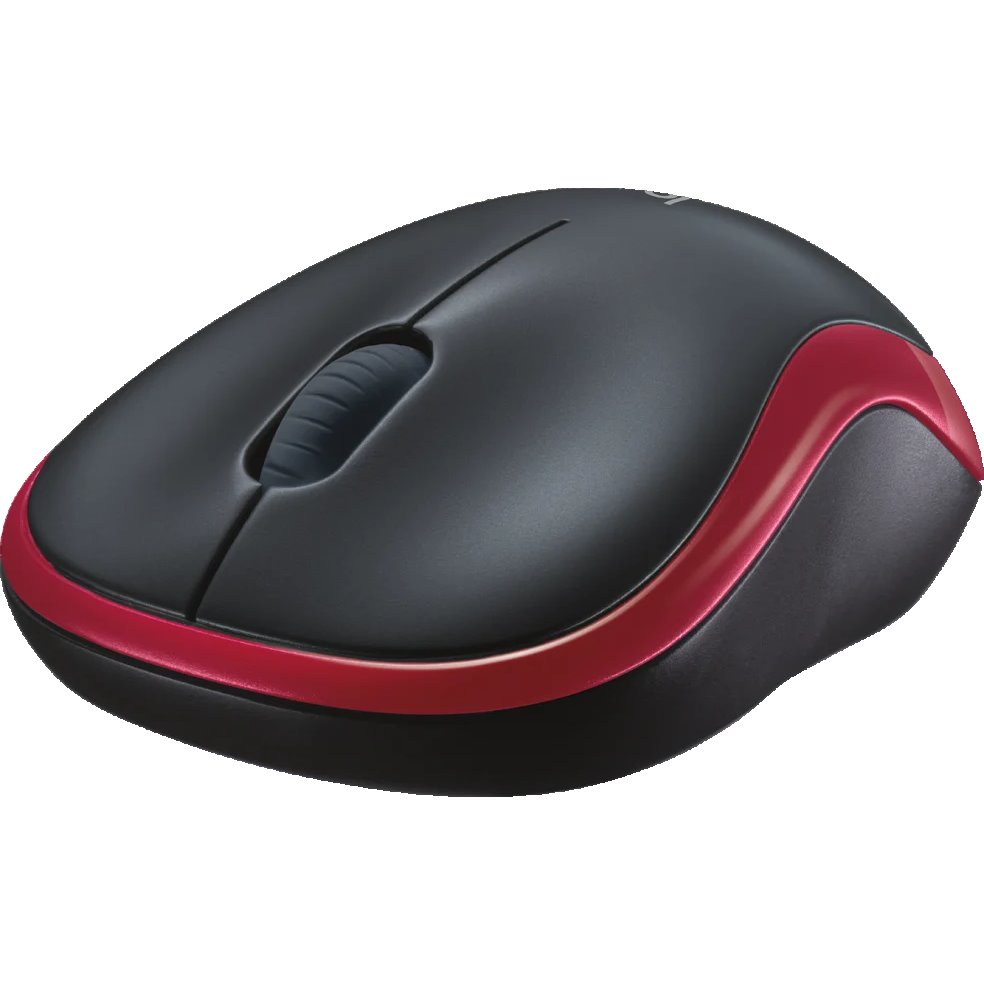 Мышь Logitech M185  (910-002240910-002237910-002633), Красный, Черный детальное изображение - 3