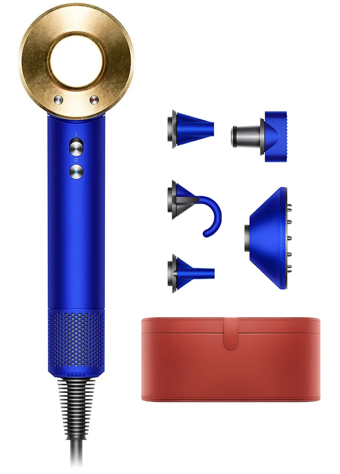 Фен Dyson Supersonic HD08, Синий/Золото (KR) №1