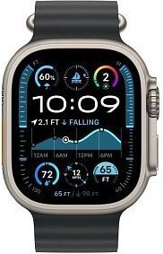 Умные часы Apple Watch Ultra 2 2024, 49 мм, Natural Titanium Case with Ice Black Ocean Band детальное изображение - 2