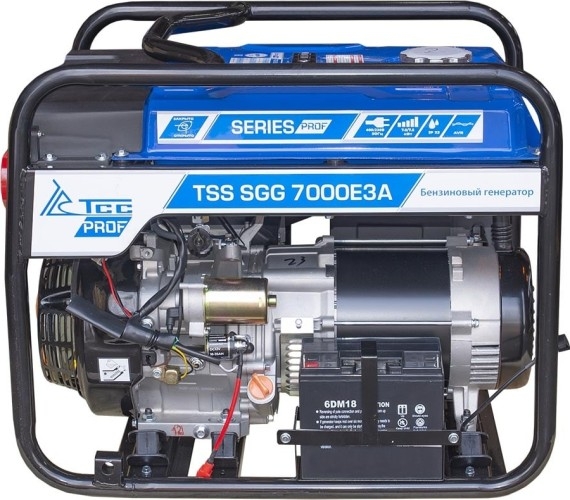 Генератор бензиновый ТСС SGG 7000E3A 030021, 7 кВт, Синий детальное изображение - 4
