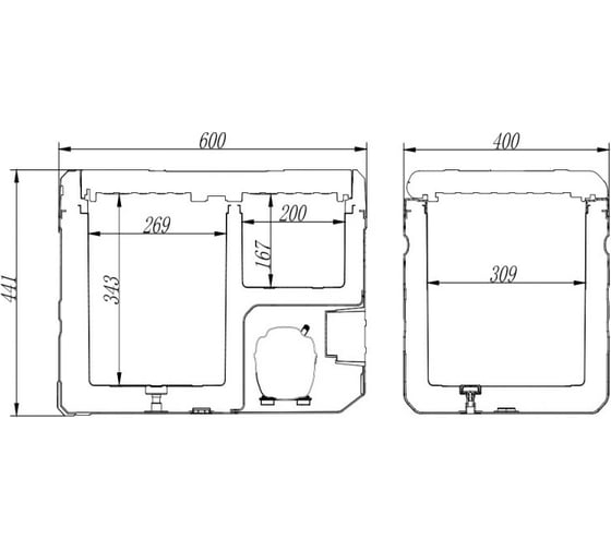 Автомобильный компрессорный холодильник Alpicool ETWW35, 990084, 12/24/220 В, Черный детальное изображение - 6