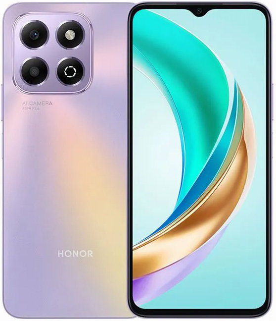 Смартфон Honor X6b 128 Гб, Звёздный фиолетовый, Dual nano SIM детальное изображение - 1