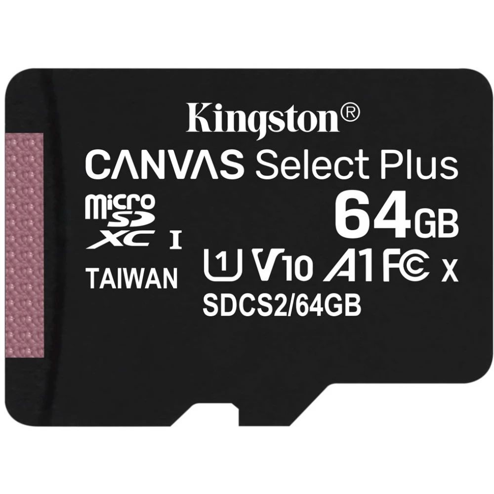 Карта памяти Kingston Canvas Select Plus MicroSD (SDCS2/64GBSP), 64 Гб детальное изображение - 1