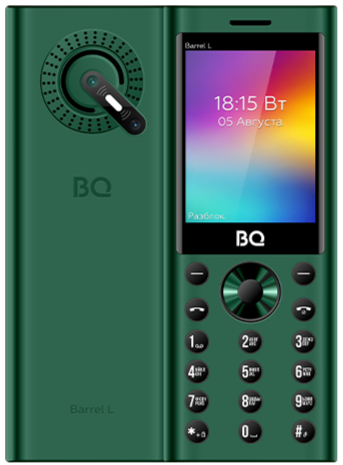 Мобильный телефон BQ 2458 Barrel L, 32 Мб, Зеленый/Черный, Mini-SIM детальное изображение - 1