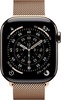 Умные часы Apple Watch Series 11 42 мм, Natural Titanium Case with Gold Milanese Loop, GPS + Cellular, Серебристый/Золотой вариант - 2