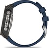 Смарт-часы Garmin Quatix 8 47 мм, AMOLED, Sapphire, Titanium, Синий силиконовый ремешок вариант - 8