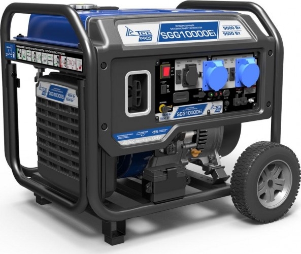 Генератор бензиновый ТСС SGG 10000Ei 060035, 9 кВт, Синий детальное изображение - 2