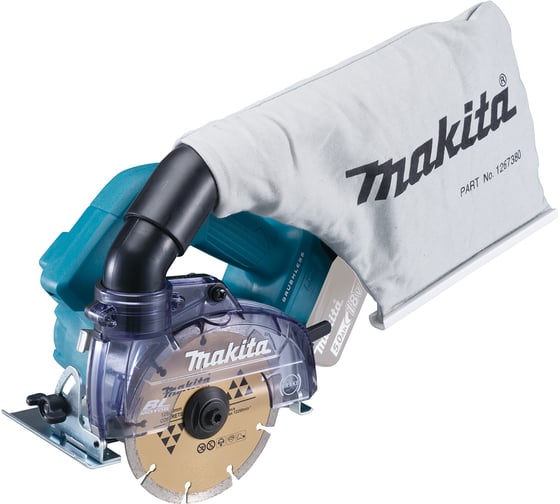 Алмазная аккумуляторная пила Makita 18В, BL, XPT, ADT, AWS DCC500Z, 125 мм, 8800 об/мин детальное изображение - 1
